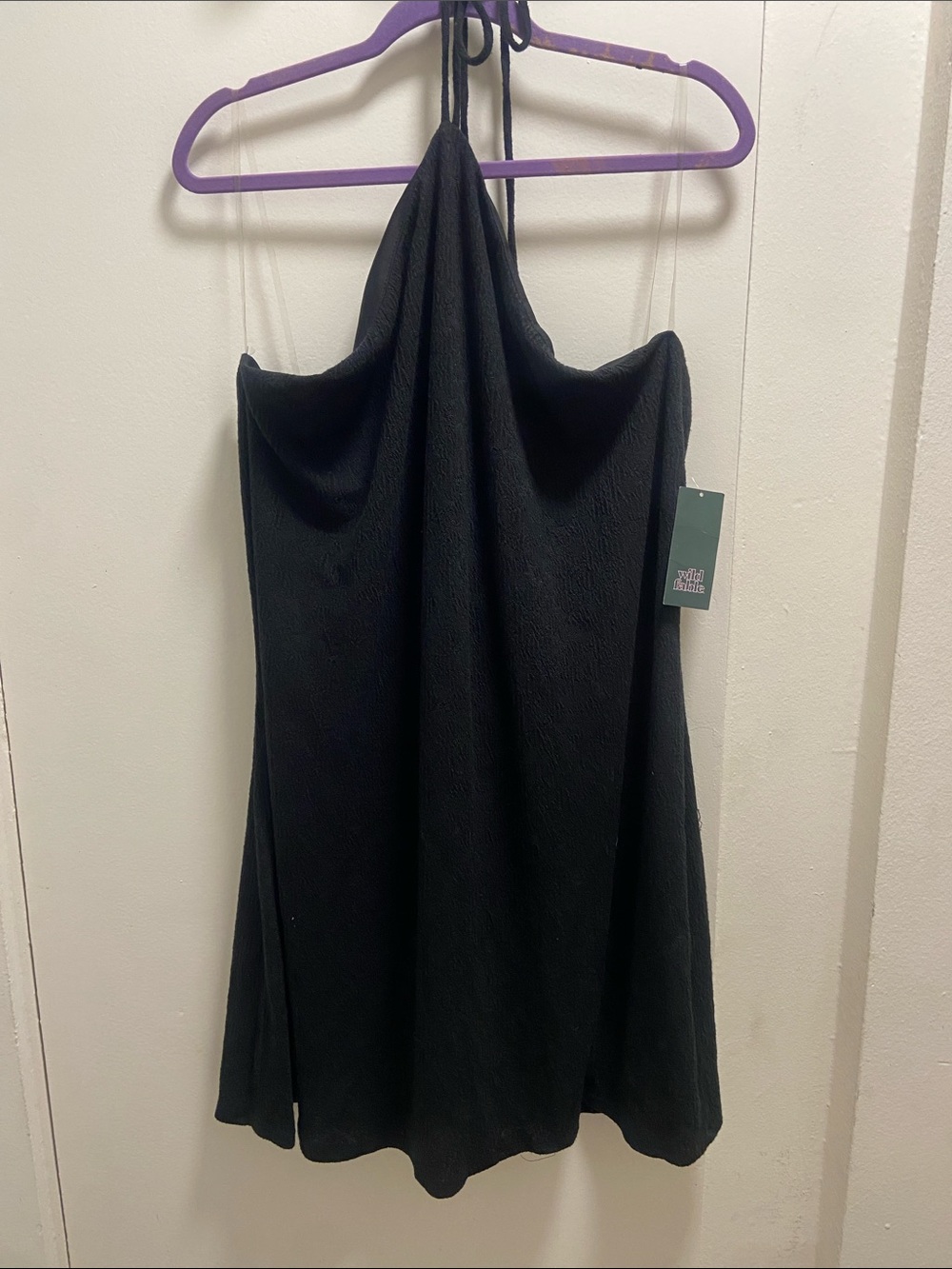 Black Halter A-Line Skirt